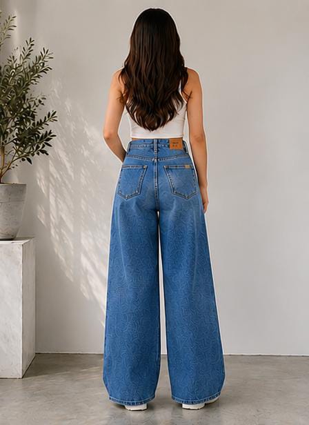 Classic Blue Wide Leg
