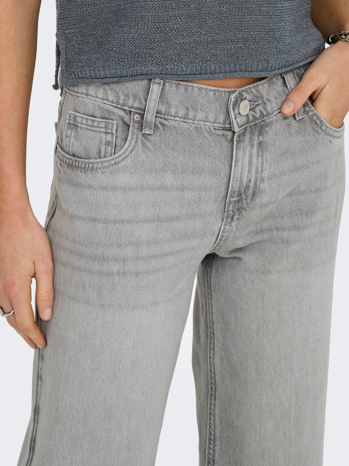 Wide Leg Lite Grey