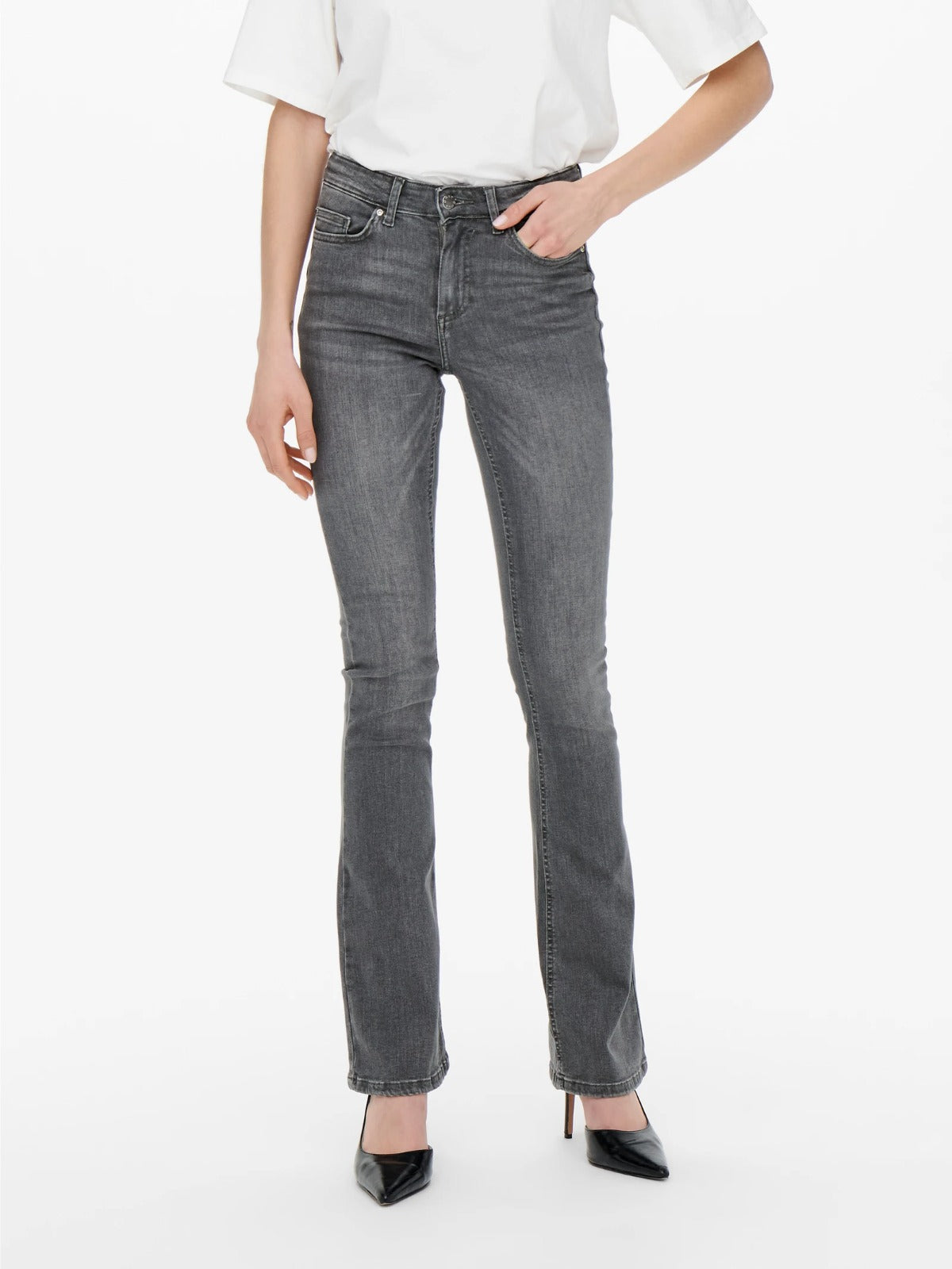 Mid Grey Boot Cut