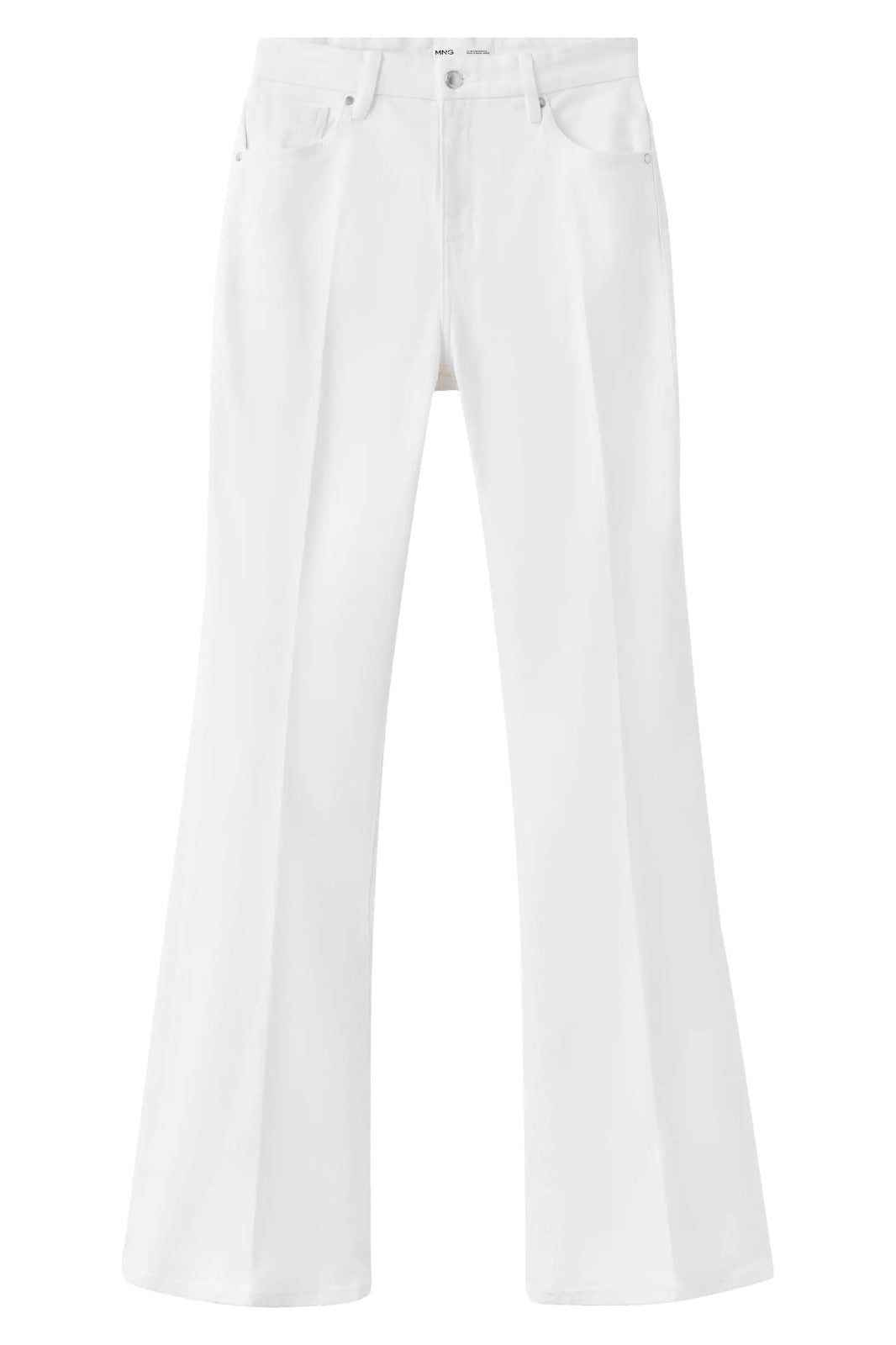 White Bootcut Jeans