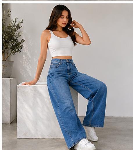 Classic Blue Wide Leg