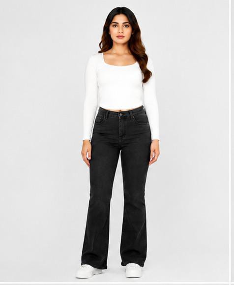 Diesel Black Bootcut Jeans